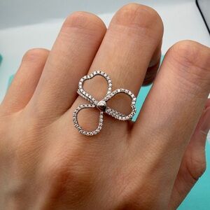 Tiffany & Co. Paper Flower Diamond Open Flower Ring in platinum